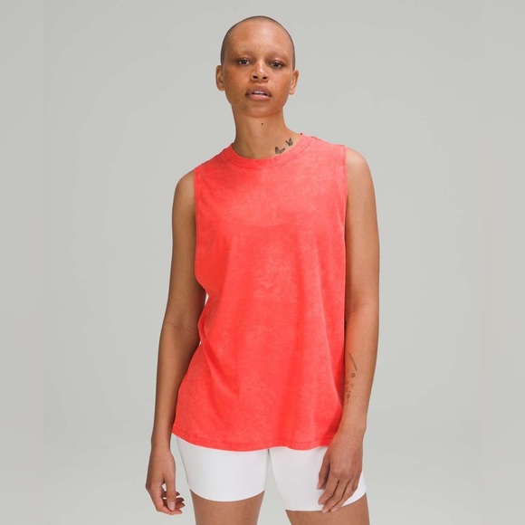 Lululemon All Yours Tank Top Cloudy Wash Flare Size Extra Large - Picture 1 of 9